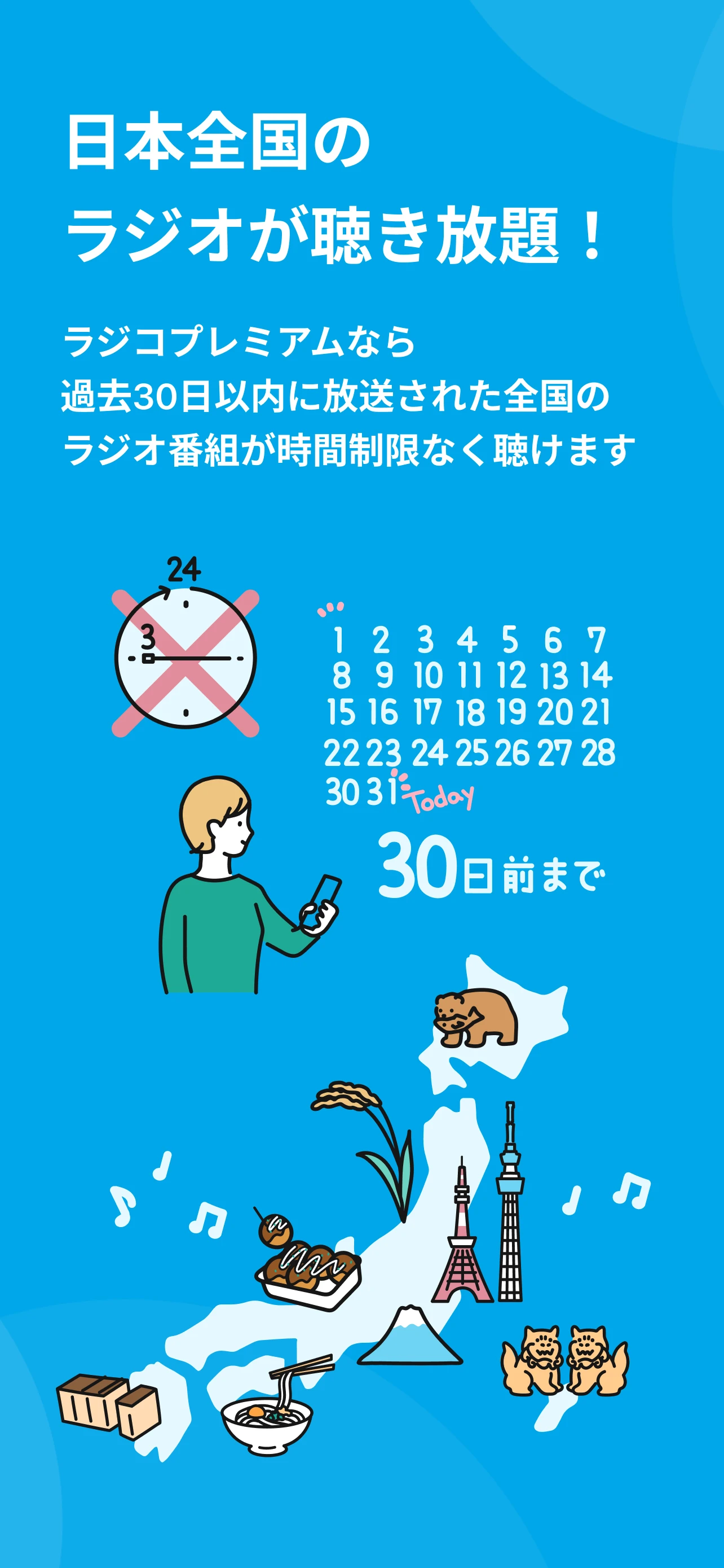 日本全国のラジオが聴き放題！